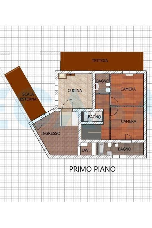 Planimetria 2D Primo Piano