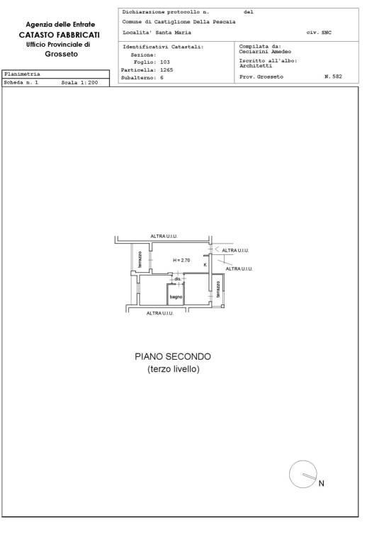 Planimetria catastale Int 6