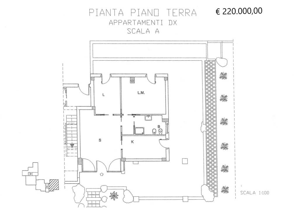 scala A piano terra dx