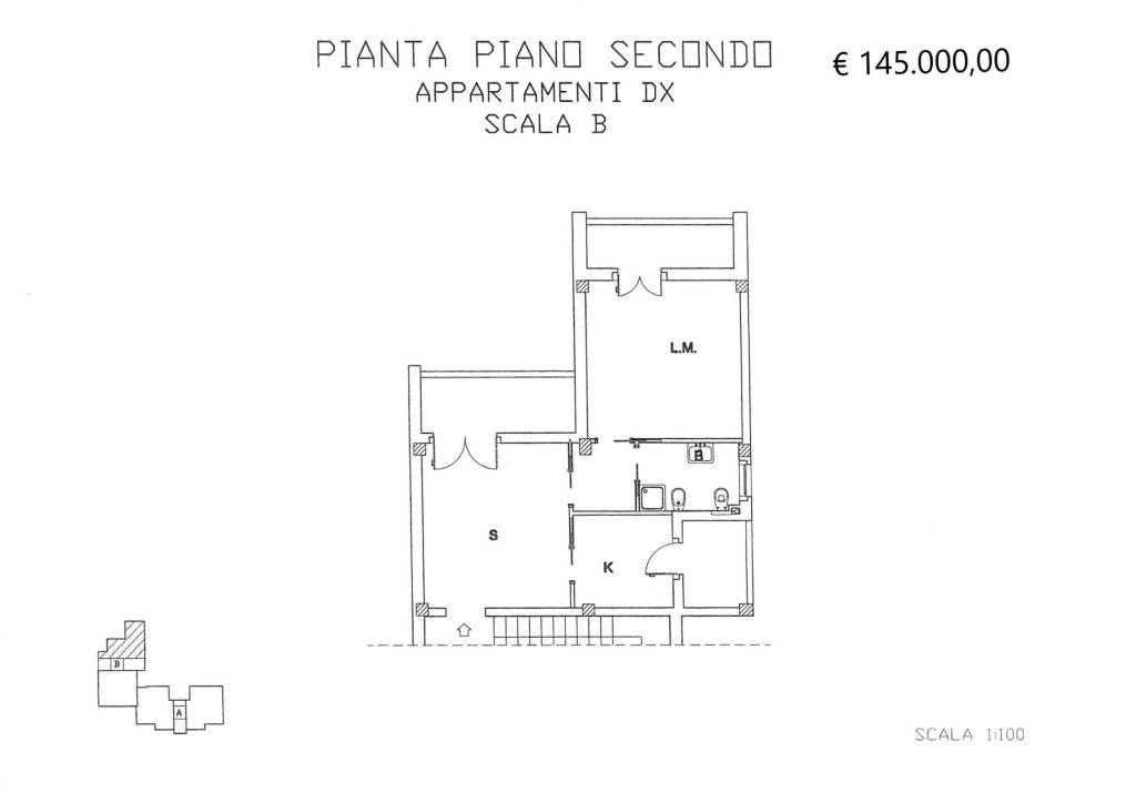 scala B piano secondo dx