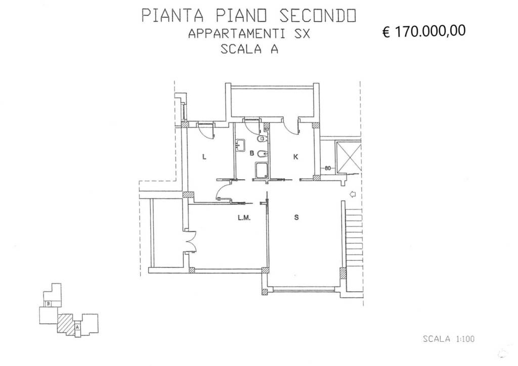 scala A piano secondo sx