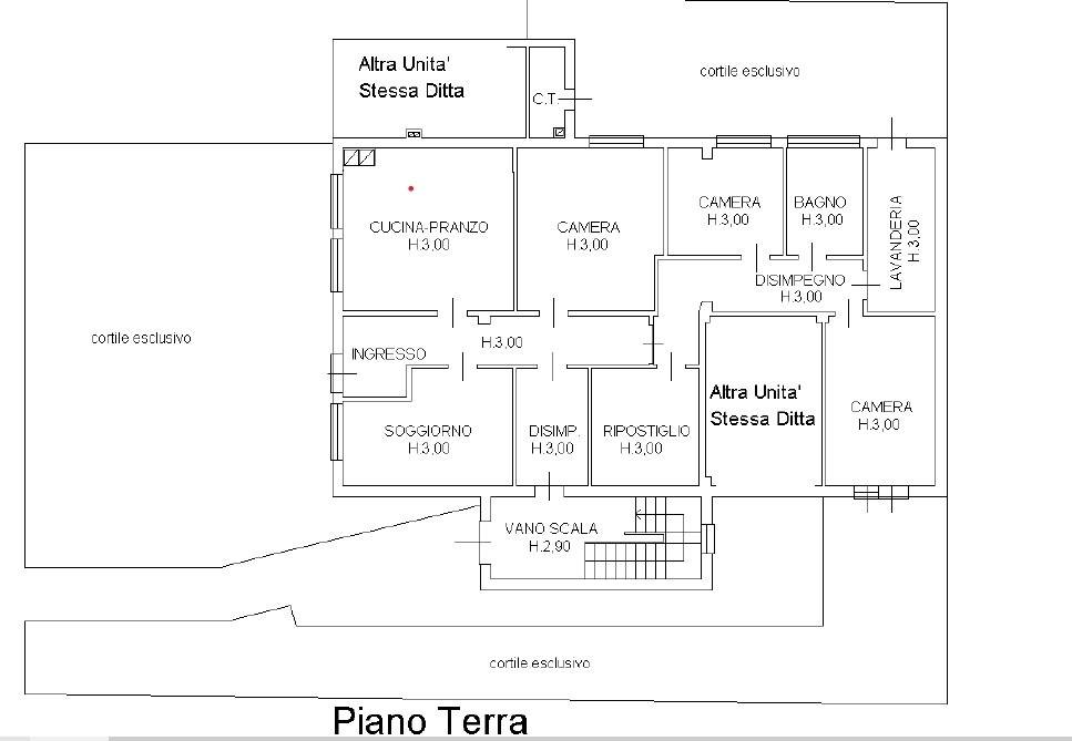 piano terra plan