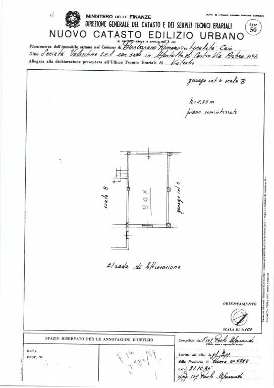 Planimetria box 1