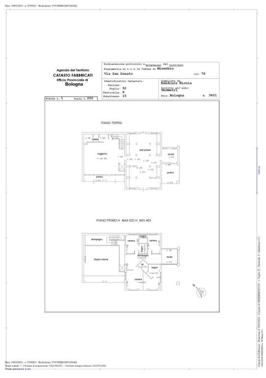 Planimetria MINERBIO FGL 32 PART 6 SUB 15 1