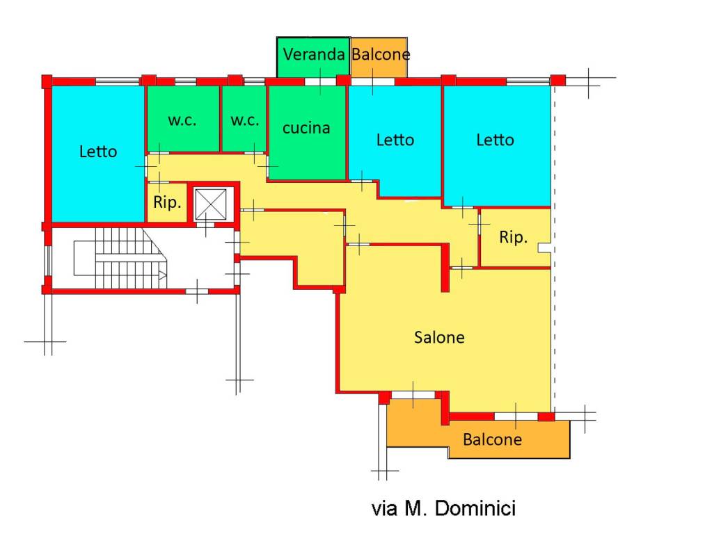 Planimetria apt via Dominici