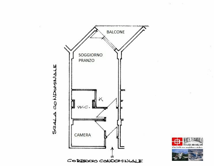 Terminillo Bilocale con balcone PLANIMETRIA