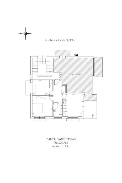 PIANTINA TRILOCALE CON ARREDO