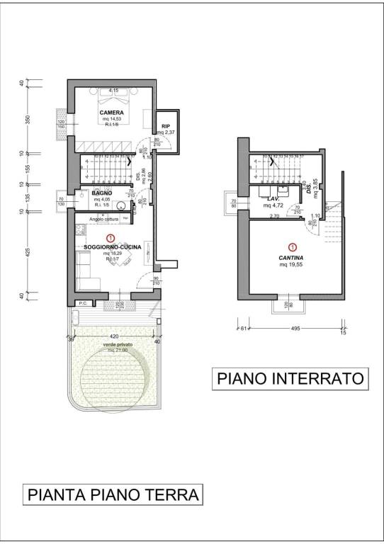 1) Abitazione piano terra 1