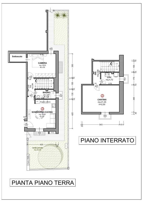 2) Abitazione piano terra 1