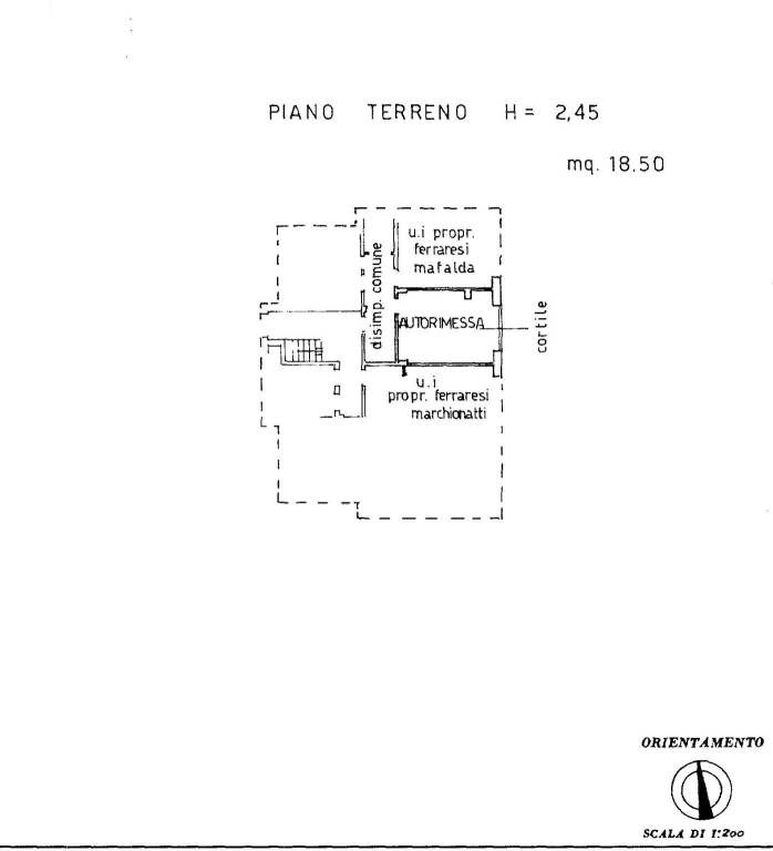 planimetria box auto