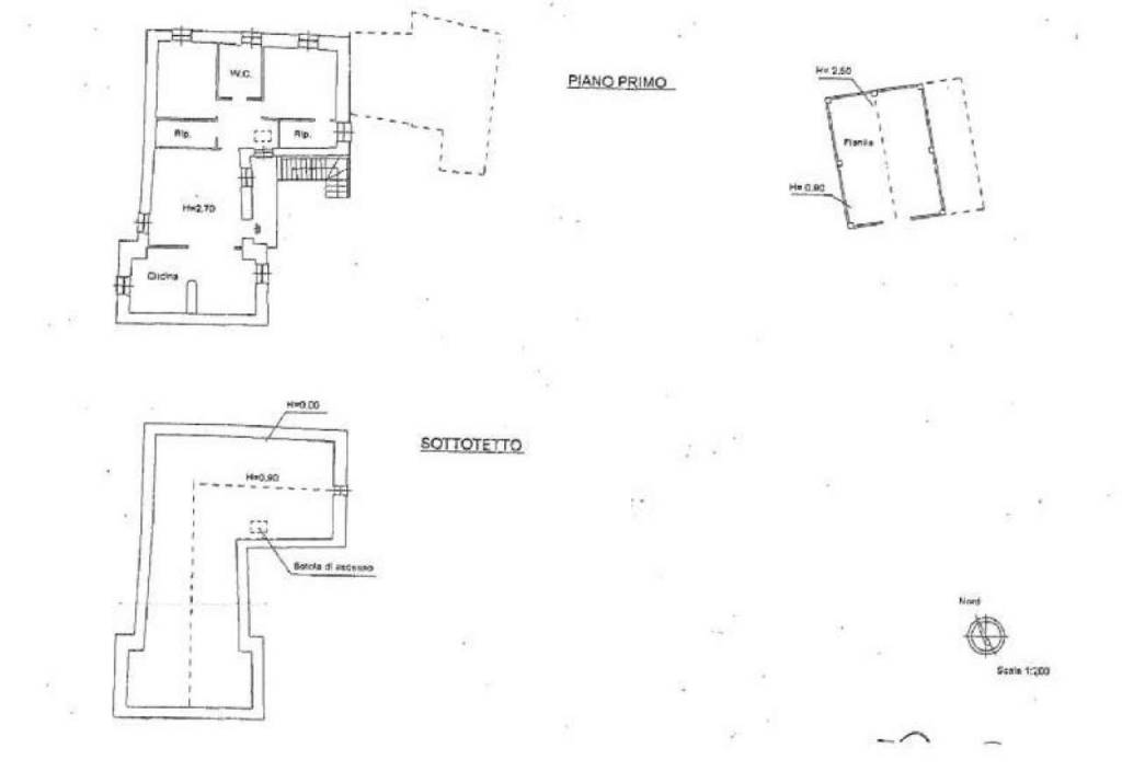 PLANIMETRIA PRIMO PIANO E SOFFITTA