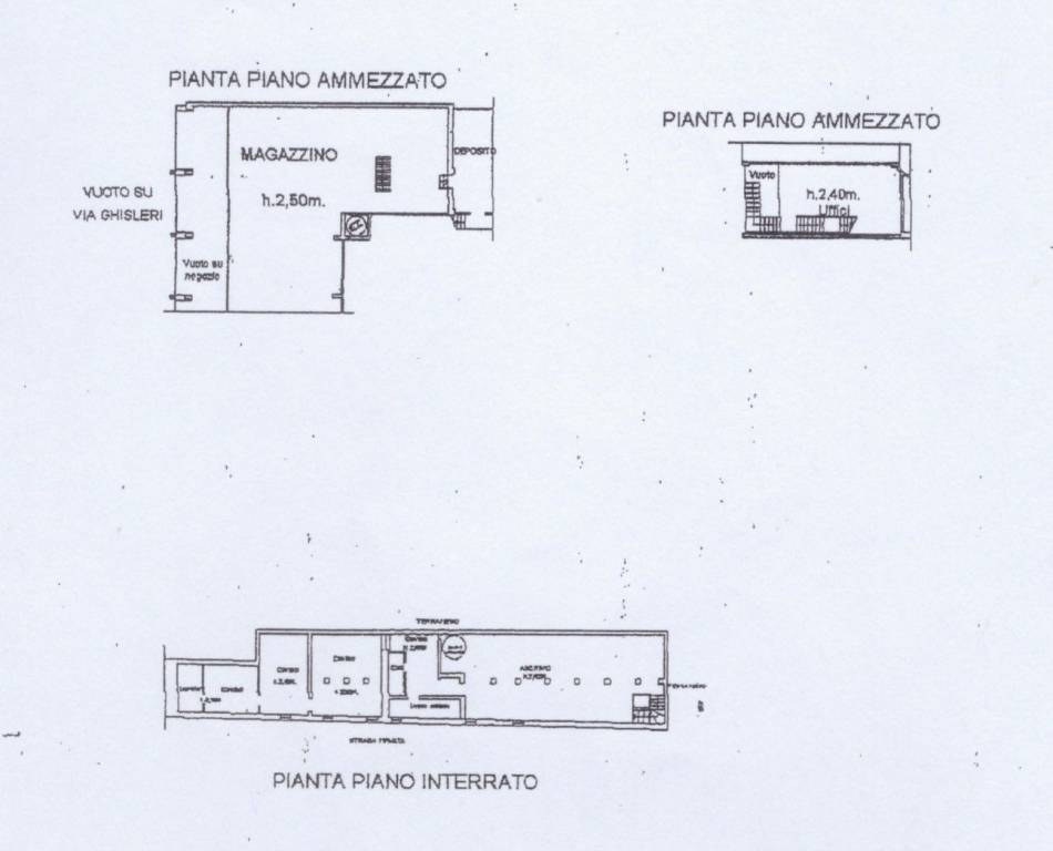 scaheda catastale Cremona Ghisleni 45 - piano amme