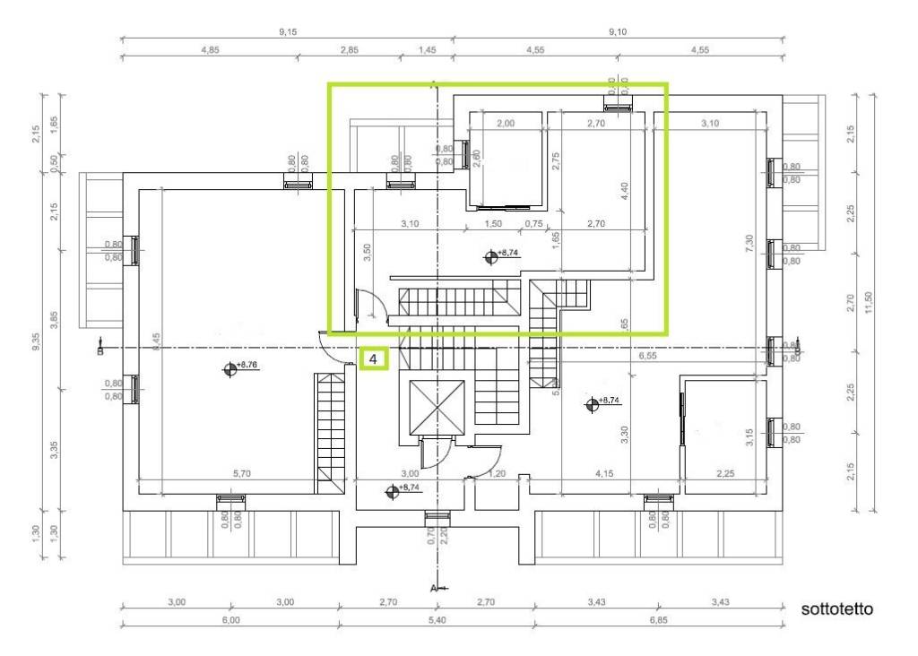 planimetria sottotetto app. 4 -modif