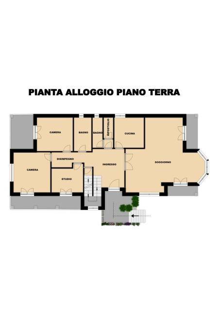 PIANTA ALLOGGIO PIANO TERRA