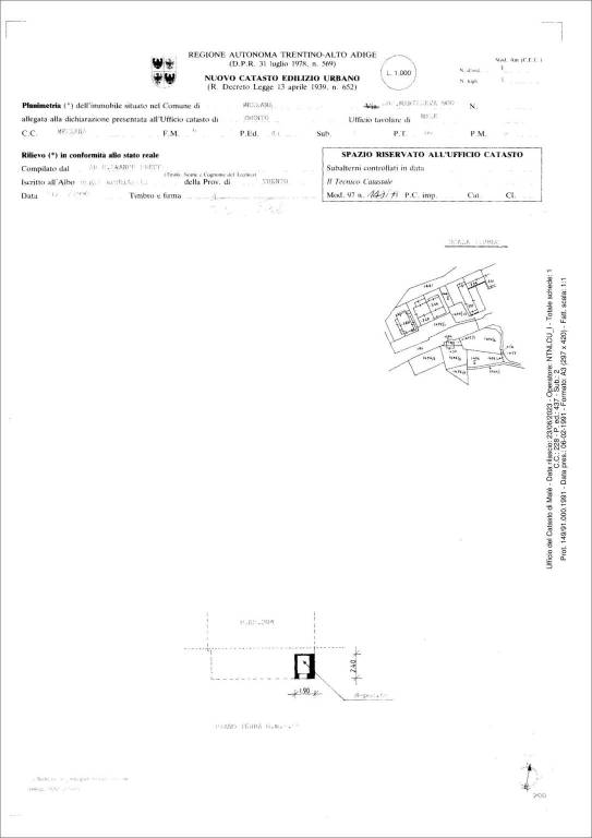 PLANIMETRIA P.ED. 437 SUB. 2 MEZZANA 1