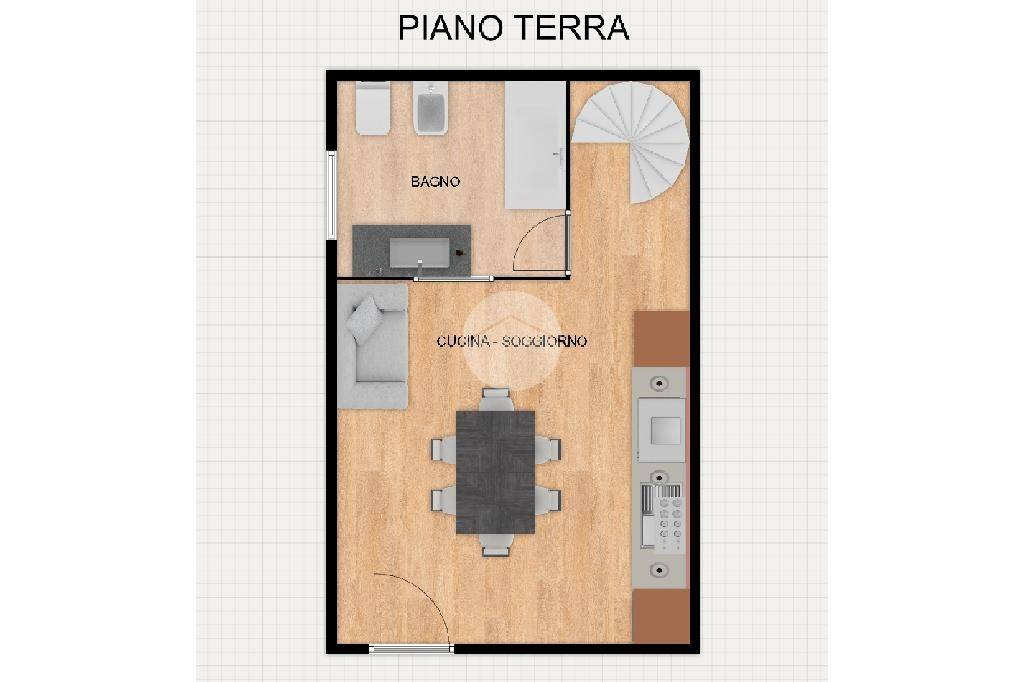 Piano terra con foto