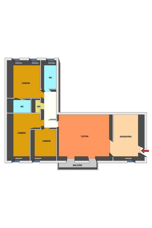Planimetria appartamento 3-6