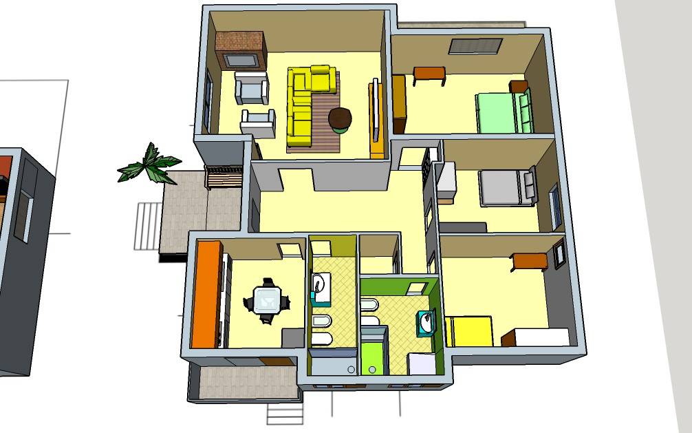 Render piano rialzato