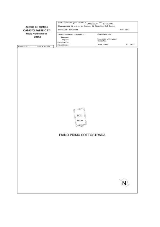 Scheda catastale autorimessa ONLINE 1
