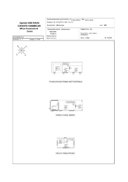 Scheda catastale casa 2 ONLINE 1