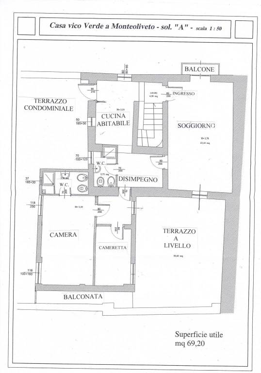 Monteoliveto Disegno planimetrico 1