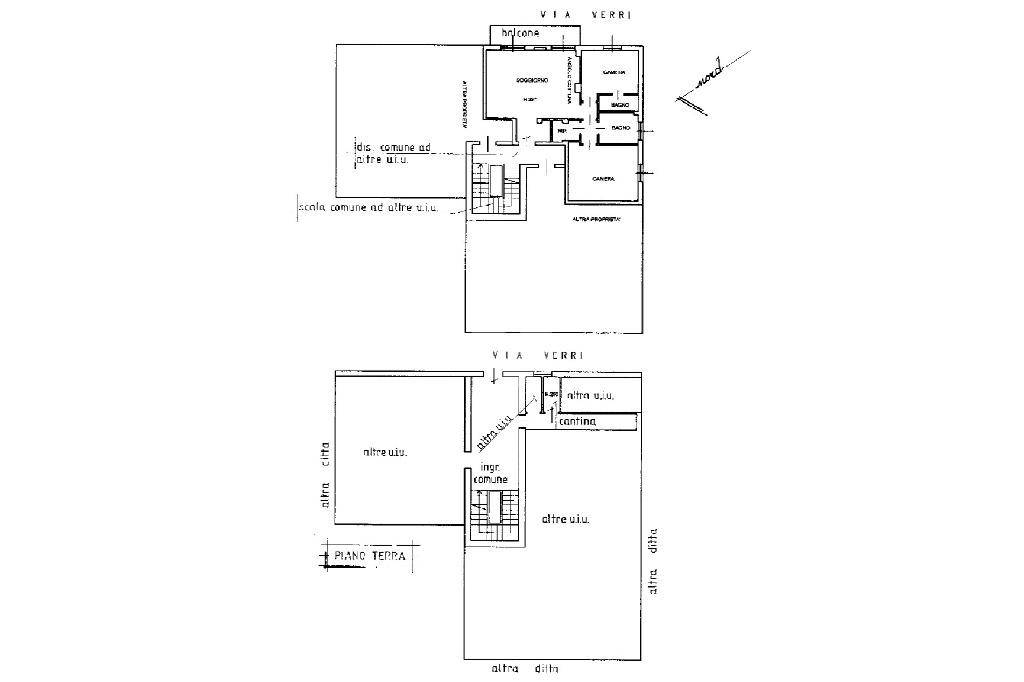 planimetria immobile e cantina