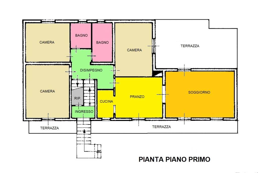 pianta piano primo