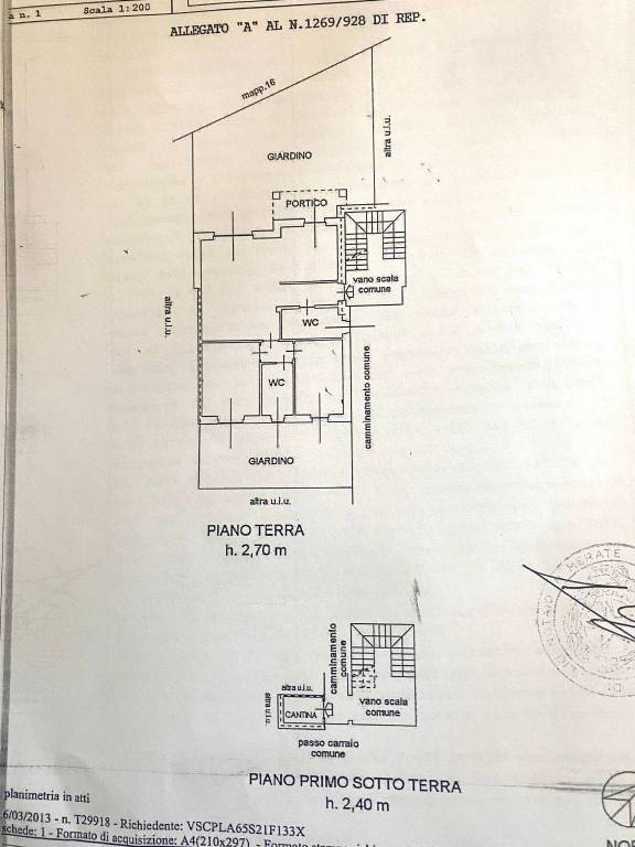 appartamento e cantina