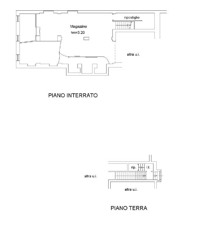 Piano interrao -terra plani