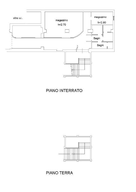 Piano interrato terra plani