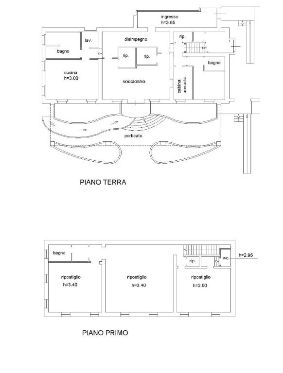 Piano terra-primo plani