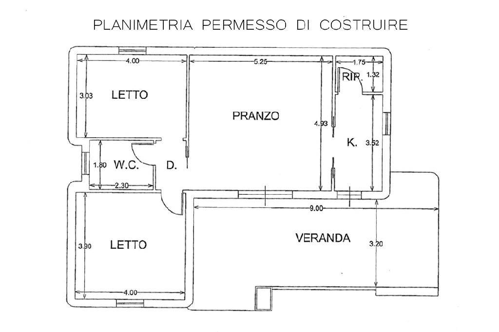 PLANIMETRIA DA PERMESSO DI COSTRUIRE