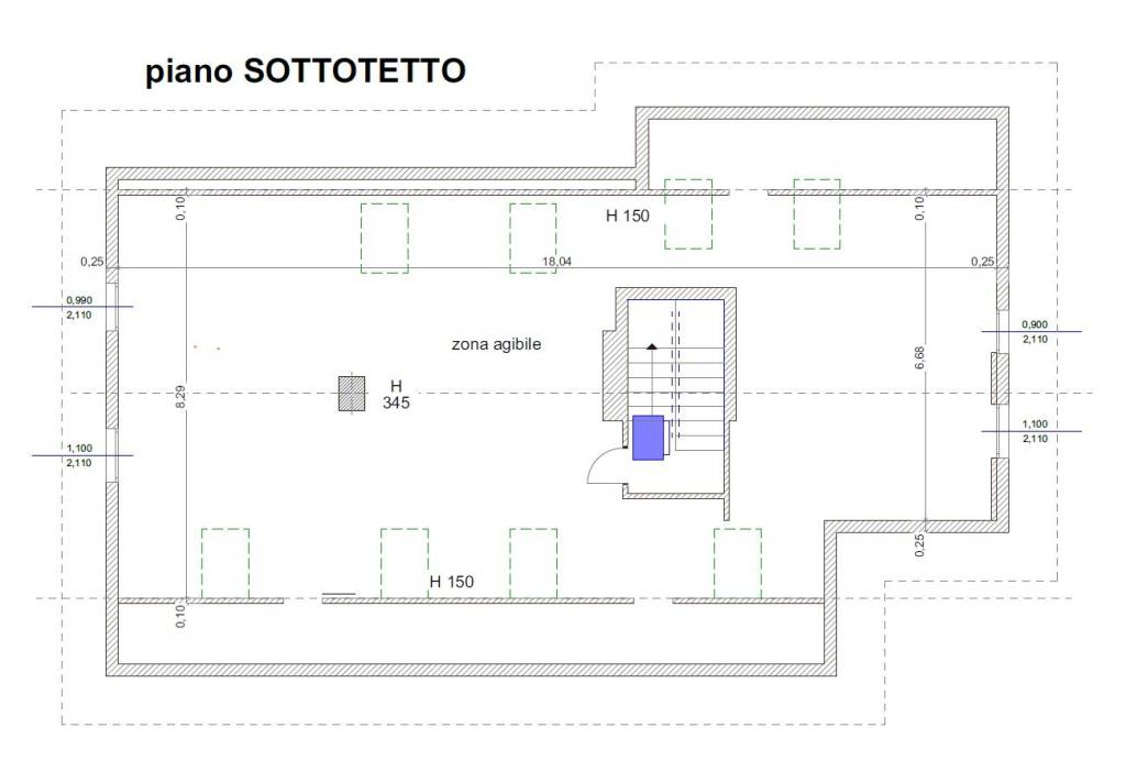 PLANIMETRIA PIANO SOTTOTETTO