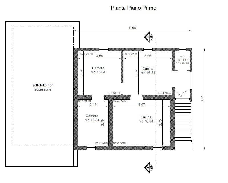 pianta piano primo