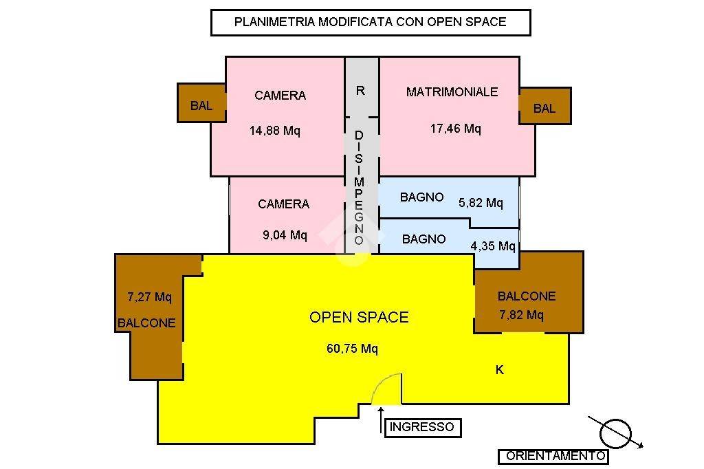 PLANIMETRIA CON OPEN SPACE