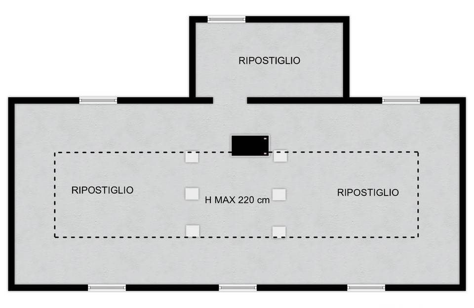 Piantina piano sottotetto