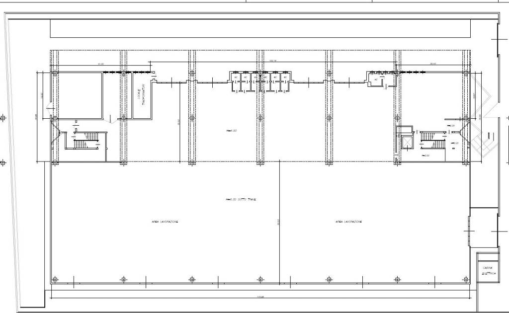 Pianta piano terra - capannone