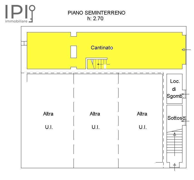 planimetria garage e cantina