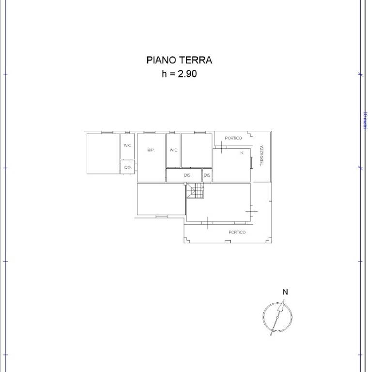 plan appartamento padronale piano terra