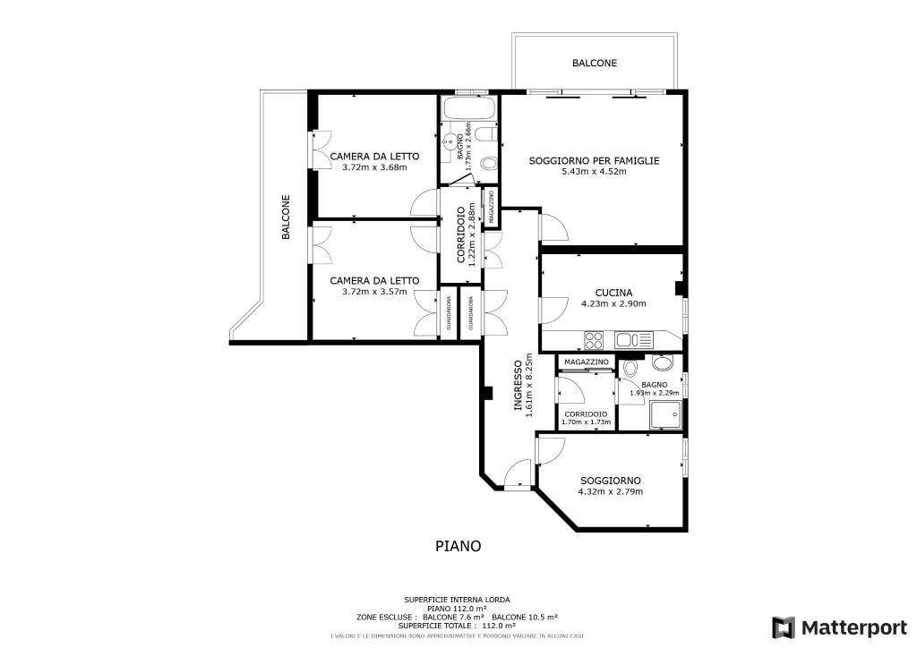 Piantina Matterport