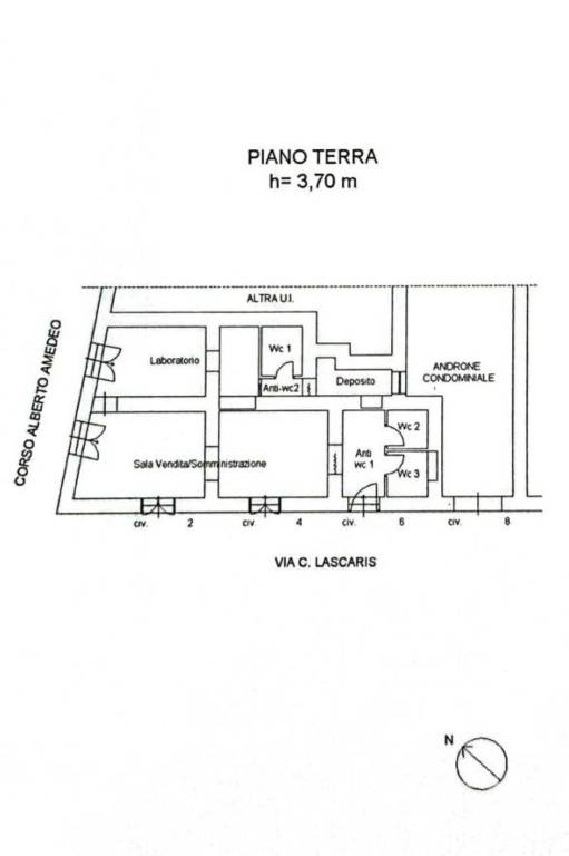 planimetria via l'ascaris 1