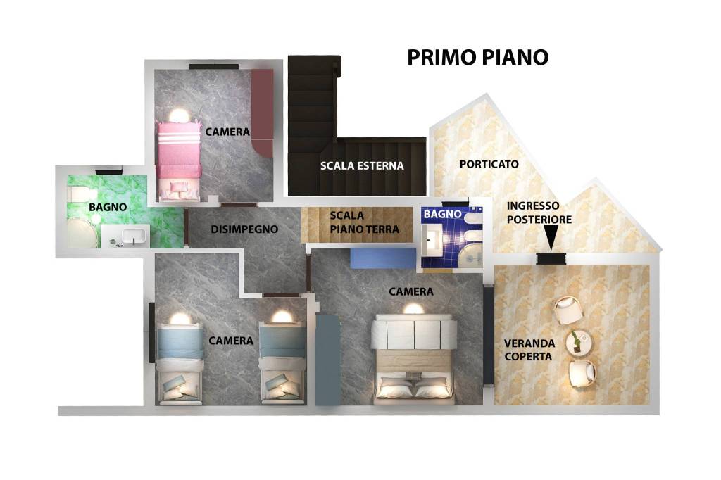 Primo piano villa Foresti san teodoro