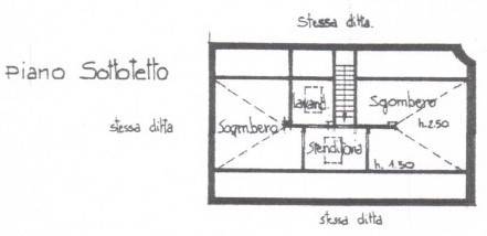 planimetria piano sottotetto