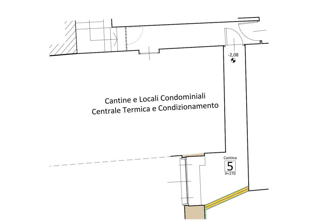 Corridoni-Appartamento 5-Piano Seminterrato Cantin