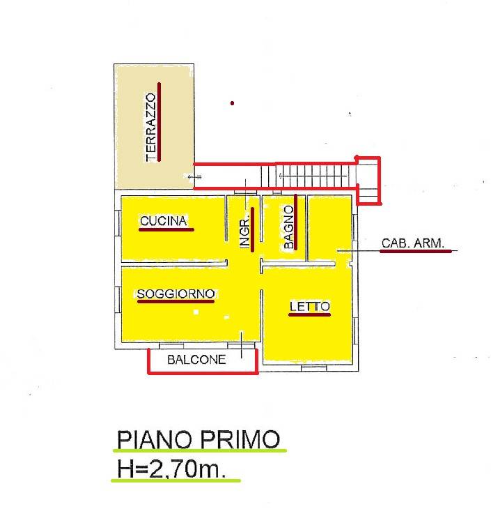 APPARTAMENTO    piano primo