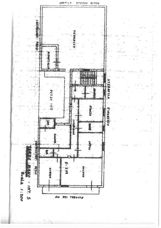 planimetria 3° PIANO con terrazzo via del Tarocco 