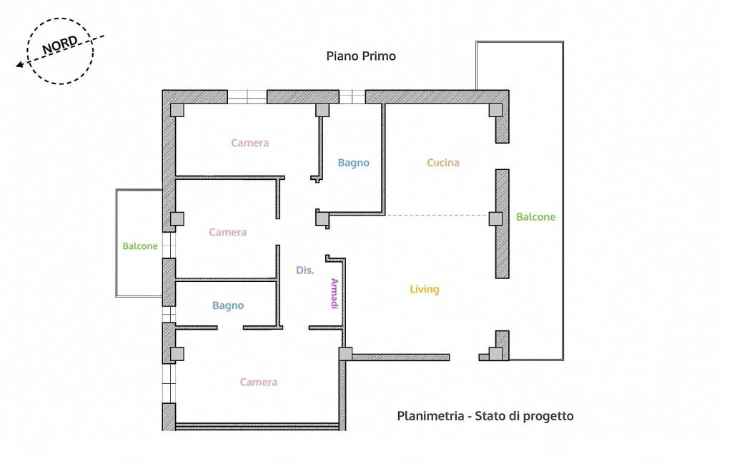 Piano Primo - Stato di progetto