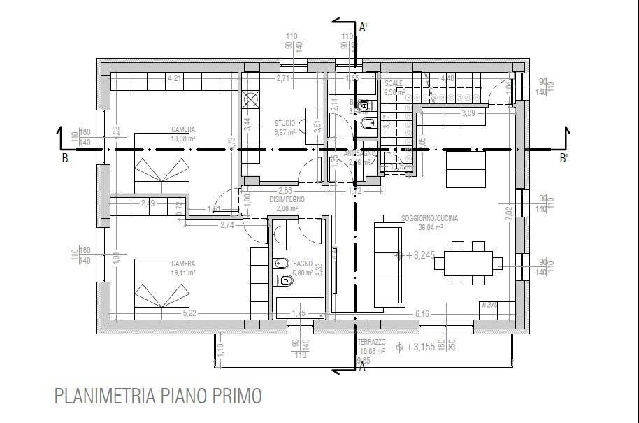 planimetria appartamento 1° piano