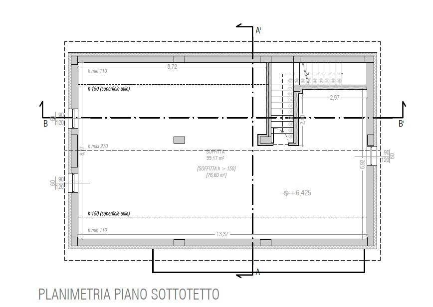 Planimetria soffitta abitabile