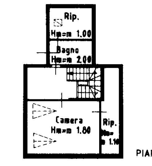 planimnetria piano mansarda